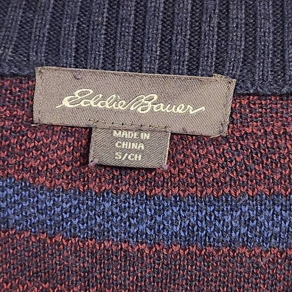Eddie Bauer Women's 1/2 zip Pullover Sweater Fair Isle Nordic size small - Picture 4 of 7